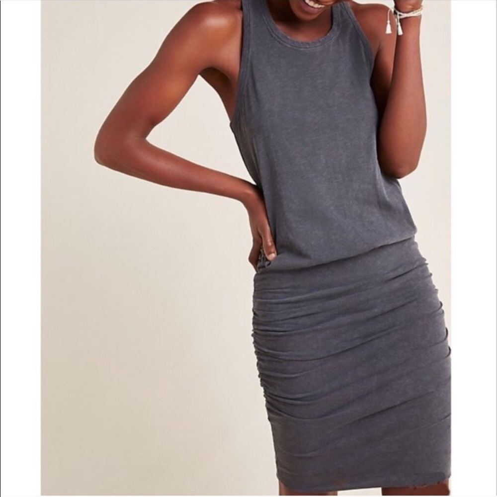 Sundry Uptown Scrunch Racerback Tank Dress
